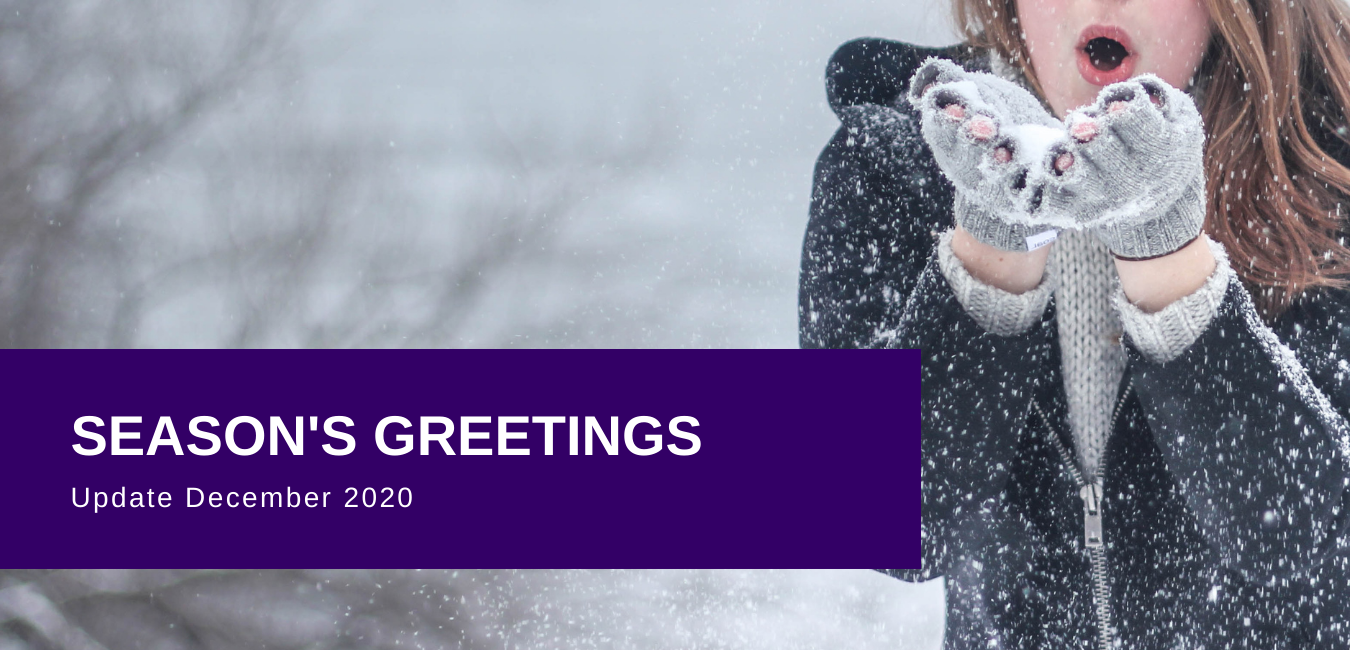 Season's greetings. Update December 2020